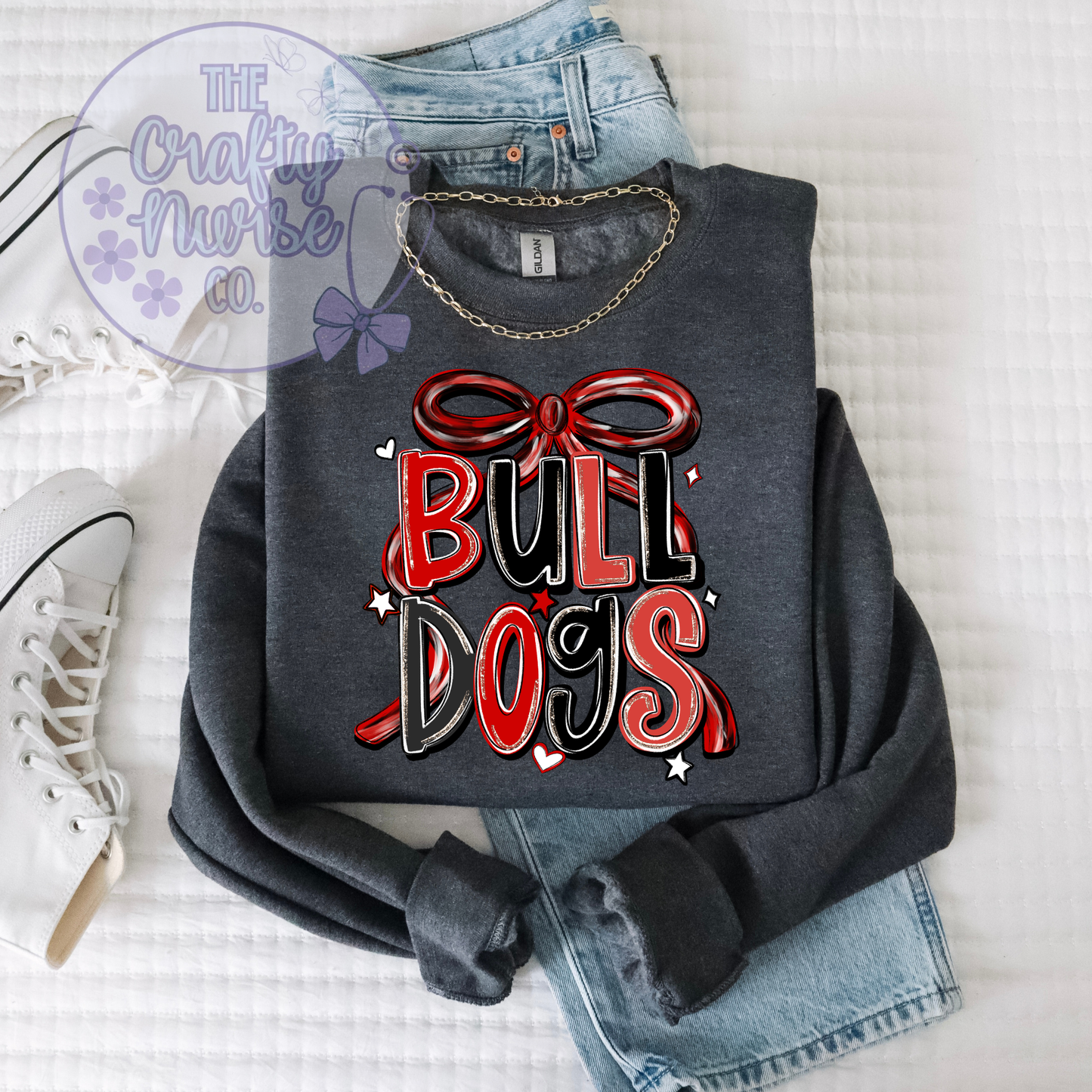 Bulldogs Coquette Bow