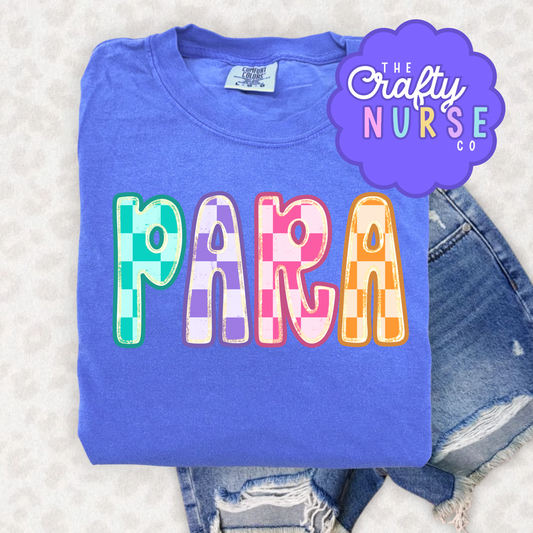Colorful Checkered Para