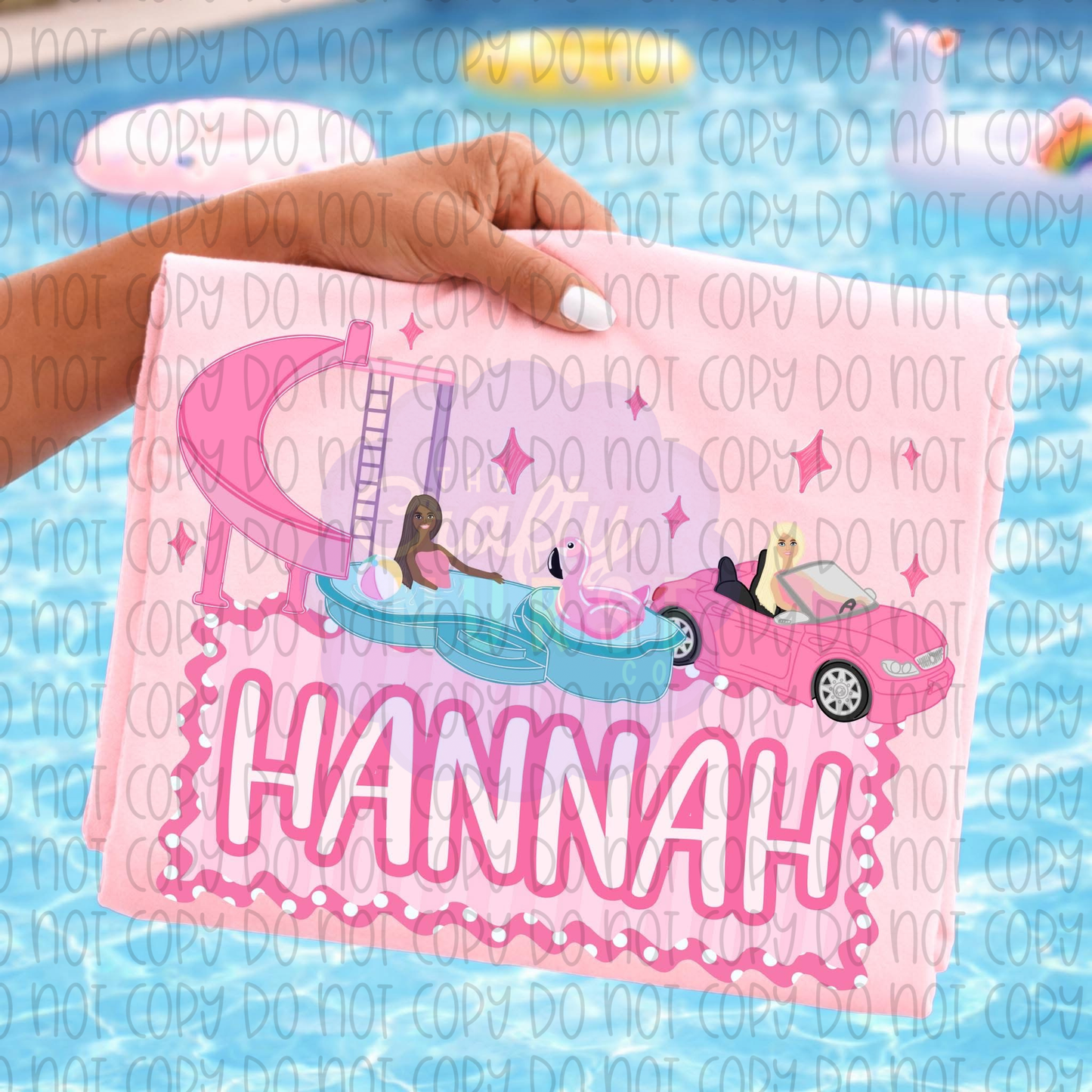 Barbie Name Plate