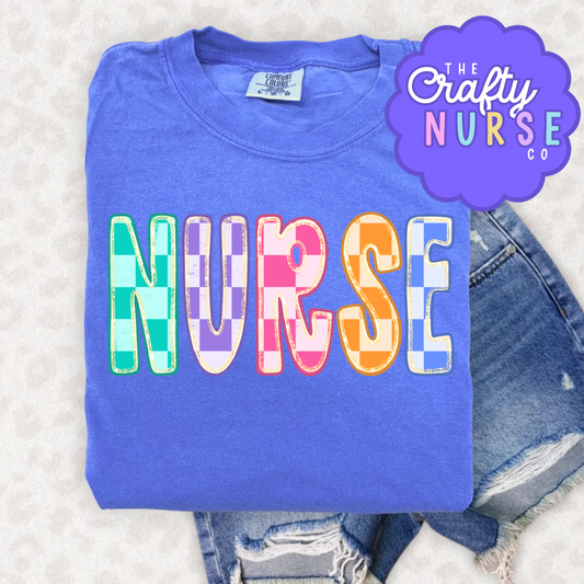 Colorful Checkered Nurse
