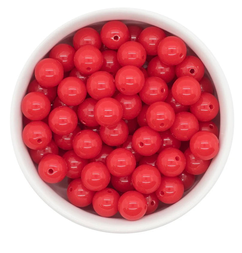 Red Solid Bitty Necklace