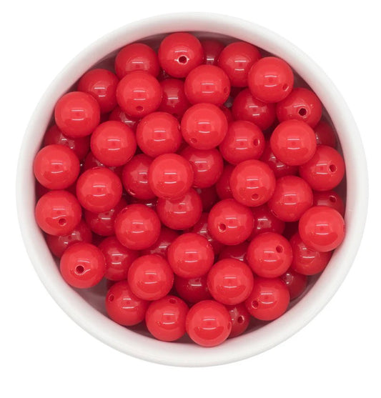 Red Solid Bitty Necklace