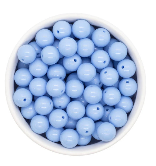 Sky Blue Solid Bitty Necklace