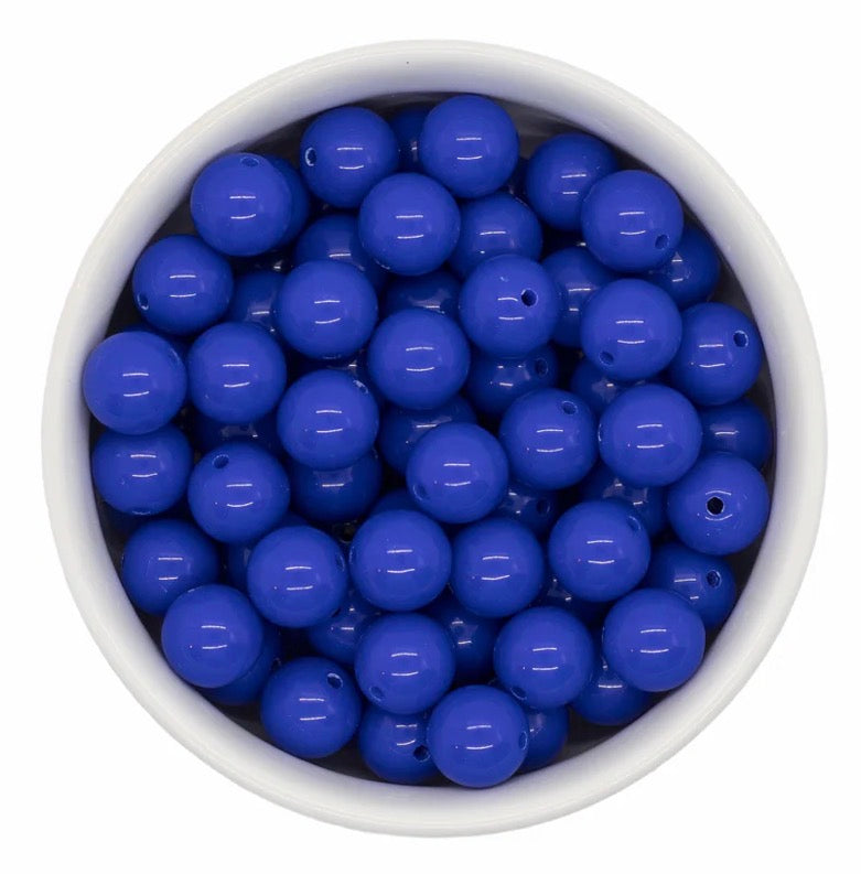 Royal Blue Solid Bitty Necklace